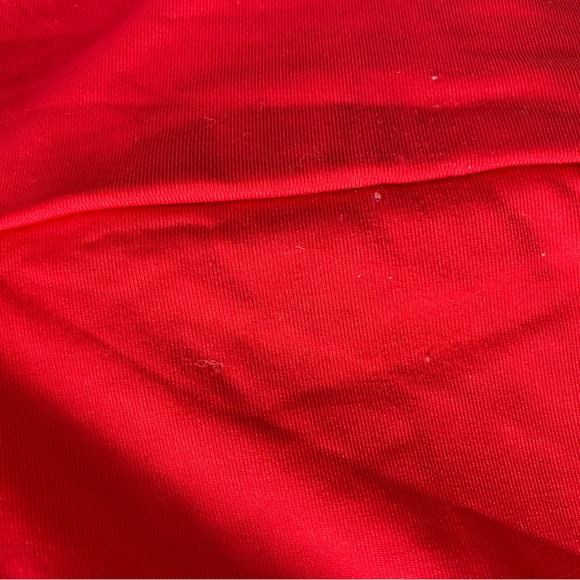 J. Crew Red Ruffle Scoop Back One Piece Swimsuit - Picture 3 of 4